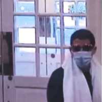 <p>Another view of the alleged bank robber.</p>