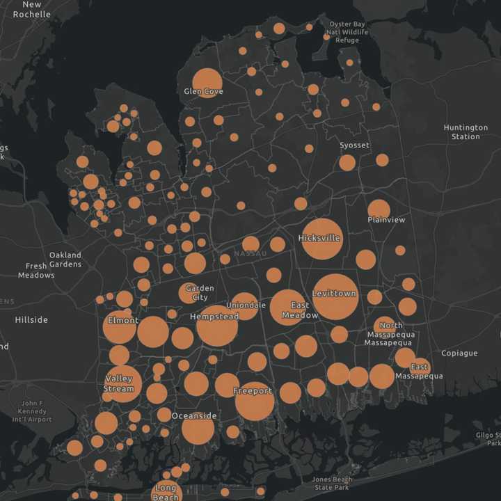 The Nassau County COVID-19 breakdown on Monday, Aug. 9.