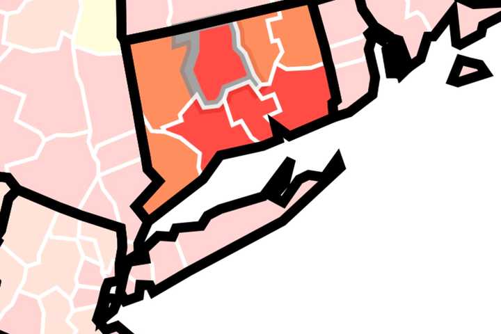 COVID-19: CT Now Has Four Counties With Highest Level Of Transmission, According To CDC