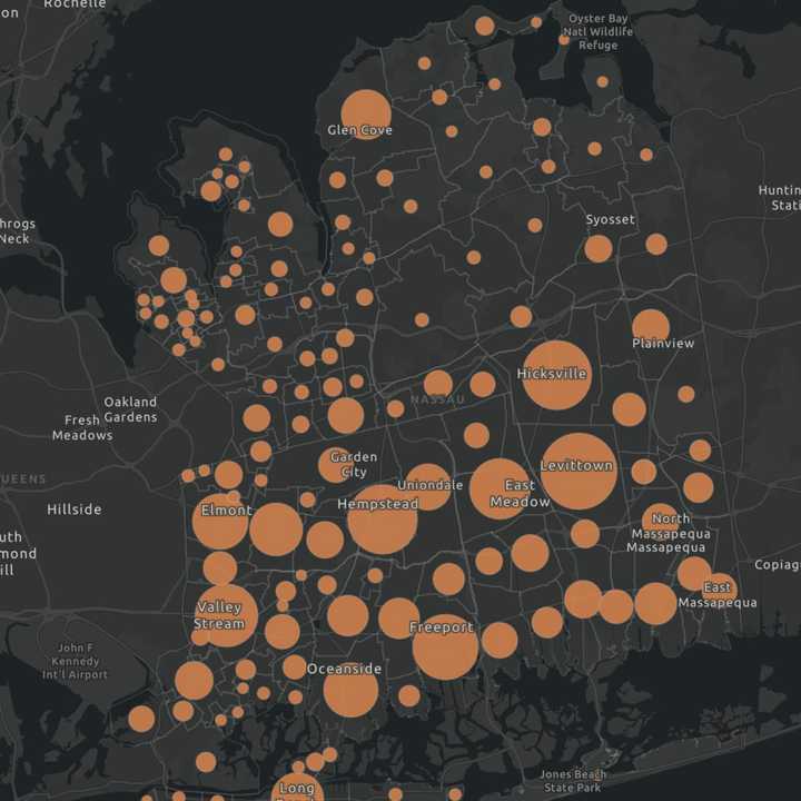 The Nassau County COVID-19 breakdown on Monday, Aug. 16.