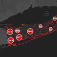 <p>The Suffolk County COVID-19 map on Wednesday, Sept. 1.</p>