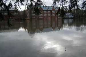 Ida: Westchester School, Fields Damaged By Flooding From Storm