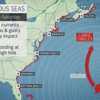 <p>Hurricane Larry&#x27;s impact on the area will be marginal, save for some rip currents up the east coast.</p>