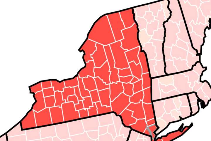 COVID-19: NY Now Seeing All Red, With All 62 Counties At High Risk For Spread