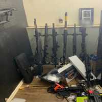 <p>Some additional weapons were found.</p>