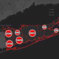 <p>The Suffolk County COVID-19 map on Tuesday, Sept. 14.</p>