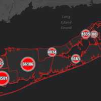 <p>The Suffolk County COVID-19 map on Thursday, Sept. 19.</p>