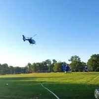 <p>Medical chopper at the scene.</p>