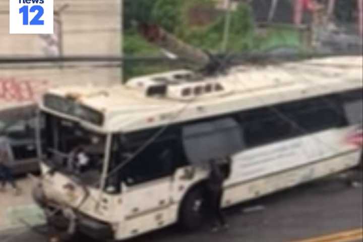 Passengers Jump From Bus Windows In Irvington Crash With Stolen Car