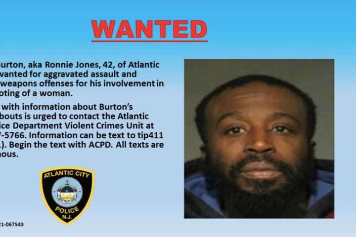 Atlantic City Fugitive Sought In Shooting