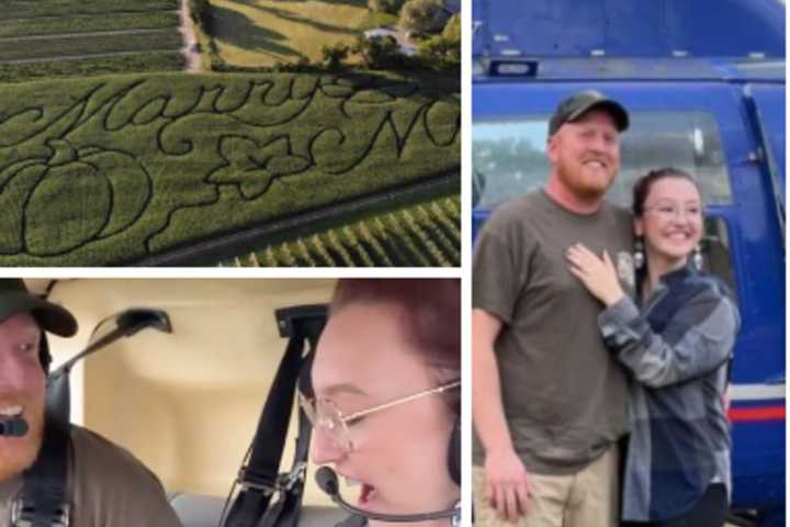 Visit The NJ Corn Maze That Farmer Made For Surprise Helicopter Proposal