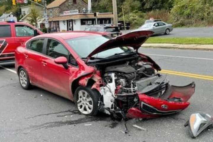 2 Cars Collide At Busy Lambertville Intersection [PHOTOS]