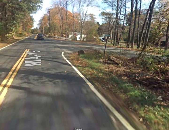 The intersection of Stafford Road and Ainsworth Hill Road in Hampden County