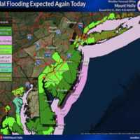 <p>A coastal flood warning has.been issued for the Jersey Shore and South Jersey near the Delaware Bay.</p>