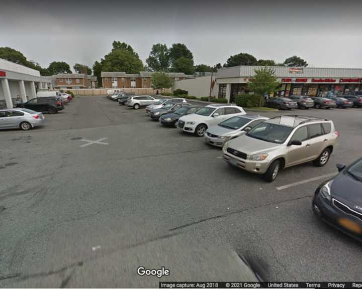 The parking lot at 598 Stewart Ave. in Bethpage.