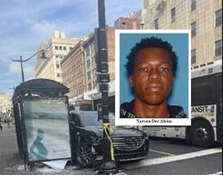 Norven Dee Alcius, of Union, left two people waiting for a bus seriously injured after plowing into them in a stolen Mazda SUV Tuesday morning, police said.