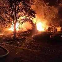 <p>A house was destroyed in Pine Plains</p>