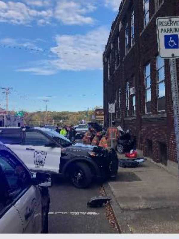 Three Hospitalized After Car Crashes Into DPW Building In Western Mass