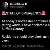 <p>Suffolk County Executive Steve Bellone declared a State of Emergency in Suffolk County.</p>