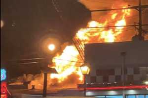 Massive Pennsauken Fire Tears Through US Auto Auction Building