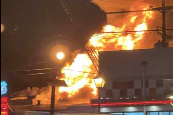 Massive Pennsauken Fire Tears Through US Auto Auction Building