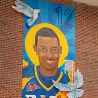 <p>Pace University unveiled a mural in the Kessel Student Center to commemorate the memory of Danroy &quot;DJ&quot; Henry Jr</p>