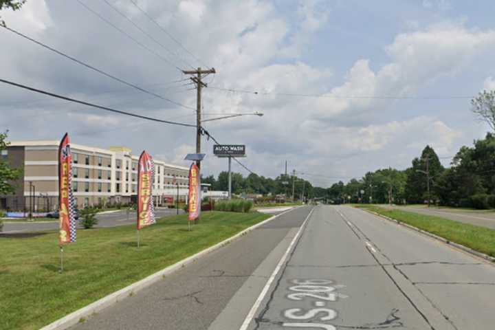 Tractor-Trailer Flips, Leaks Fluid On Route 206 South Jersey