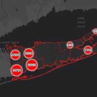 <p>The Suffolk County COVID-19 map on Friday, Nov. 12.</p>