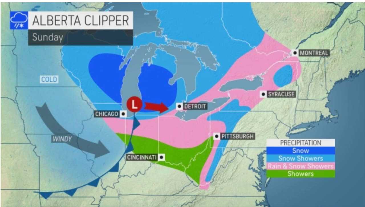 Wave Of Cold Air Will Bring First Accumulating Snowfall To Parts Of ...