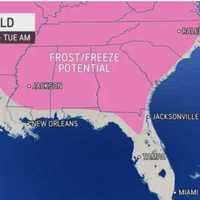 <p>Freezing temps across the region in the days leading up to Thanksgiving.</p>