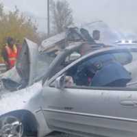 <p>Good Samaritans rushed to aid a driver before he died in a crash Monday afternoon on the NJ Turnpike, according to footage obtained by Daily Voice.</p>