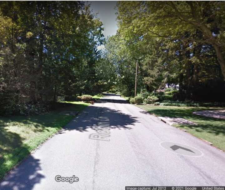 The area of Robin Lane in Huntington where the incident happened.