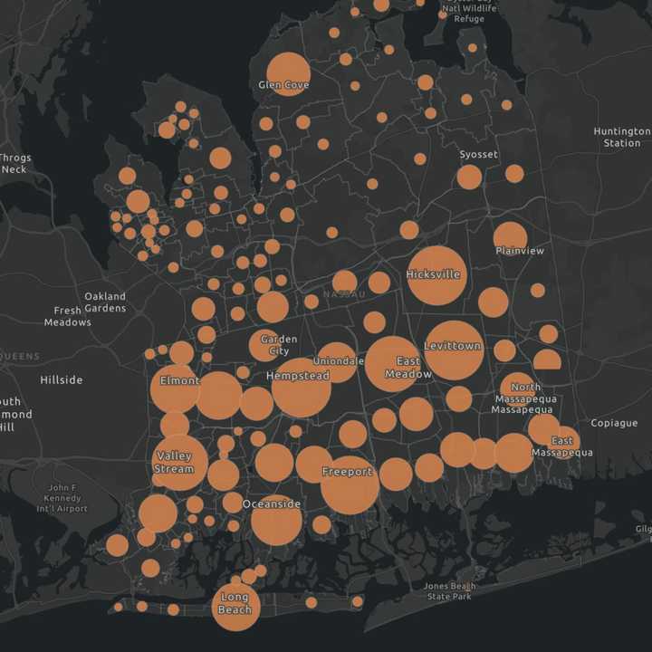 The Nassau County COVID-19 breakdown on Monday, Nov. 29.