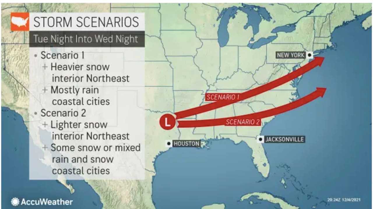 Midweek Storm Has Potential To Bring Significant Snowfall To Region ...