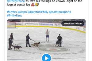 Holy Crap! K-9 Puts Icing On Sliding Philadelphia Flyers' Team