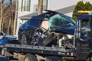 Unbuckled Woman Critical After Running Stop Sign, Striking Garbage Truck In Toms River: PD