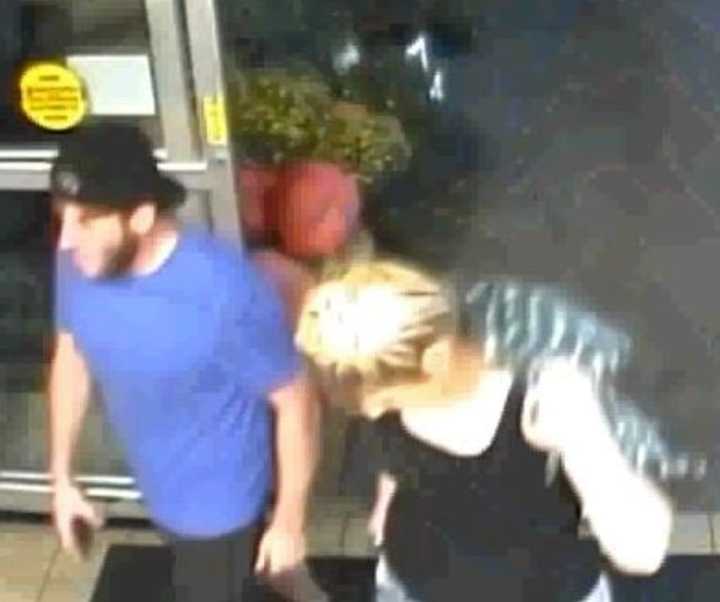 The suspects, pictured above, were caught on surveillance footage working together to steal a wallet from a victim shopping at Giant on Nazareth Pike in Bethlehem Township on Sept. 23, local police said in a Monday release.