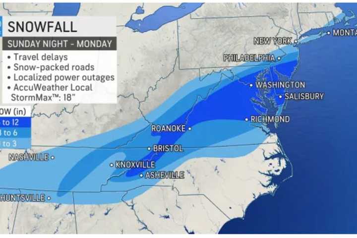 Here Are Areas Where Accumulating Snowfall Is Expected From Quick-Moving Storm