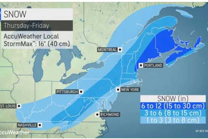 New Winter Storm Could Bring Up To 6 Inches Of Snowfall To Region