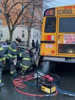 One Hospitalized After Crash Involving School Bus In Springfield