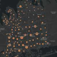 <p>The Nassau County COVID-19 map on Wednesday, Jan. 12.</p>