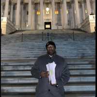 <p>Jamaal Bowman on Twitter the evening before his arrest at the US Capitol.</p>