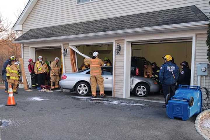 Car Slams Into Hunterdon County Home (Photos)