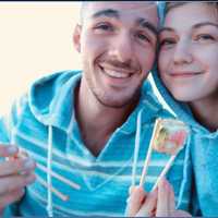 <p>Brian Laundrie and Gabby Petito on their 'van trip.'&nbsp;</p>