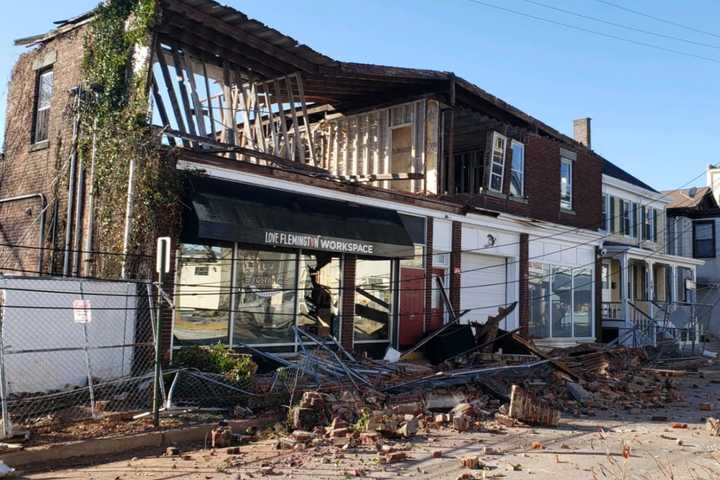 Downed Utility Pole In Flemington Causes Power Outages, Road Closure (PHOTOS)