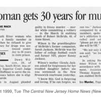 <p>The Central Jersey Home News story on Dawn Wilson Jackson&#x27;s sentencing nearly 23 years ago.</p>