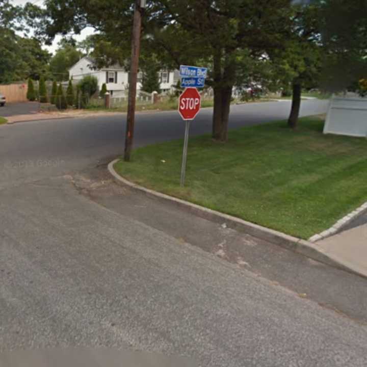 Apple Street and Wilson Boulevard in Central Islip.