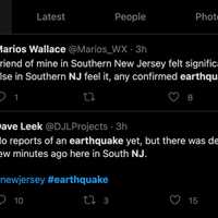 <p>Twitter users reporting on what felt like an eaerthquake.</p>