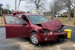 Trapped Victim Freed, Hospitalized As Car Veers Off Road Into Lehigh Valley Field