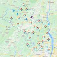 <p>The Orange &amp; Rockland outage map on Friday, Feb. 18.</p>